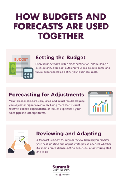 HOW BUDGETS AND FORECASTS ARE USED